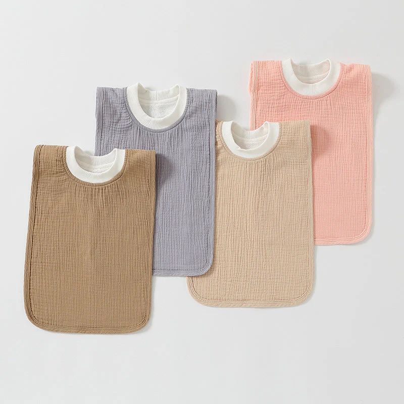 Large Childrens Washcloth Bib That Resists Stains - Image 3