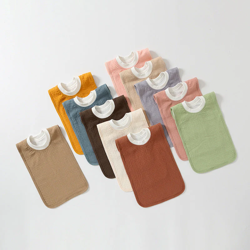Large Childrens Washcloth Bib That Resists Stains - Image 4