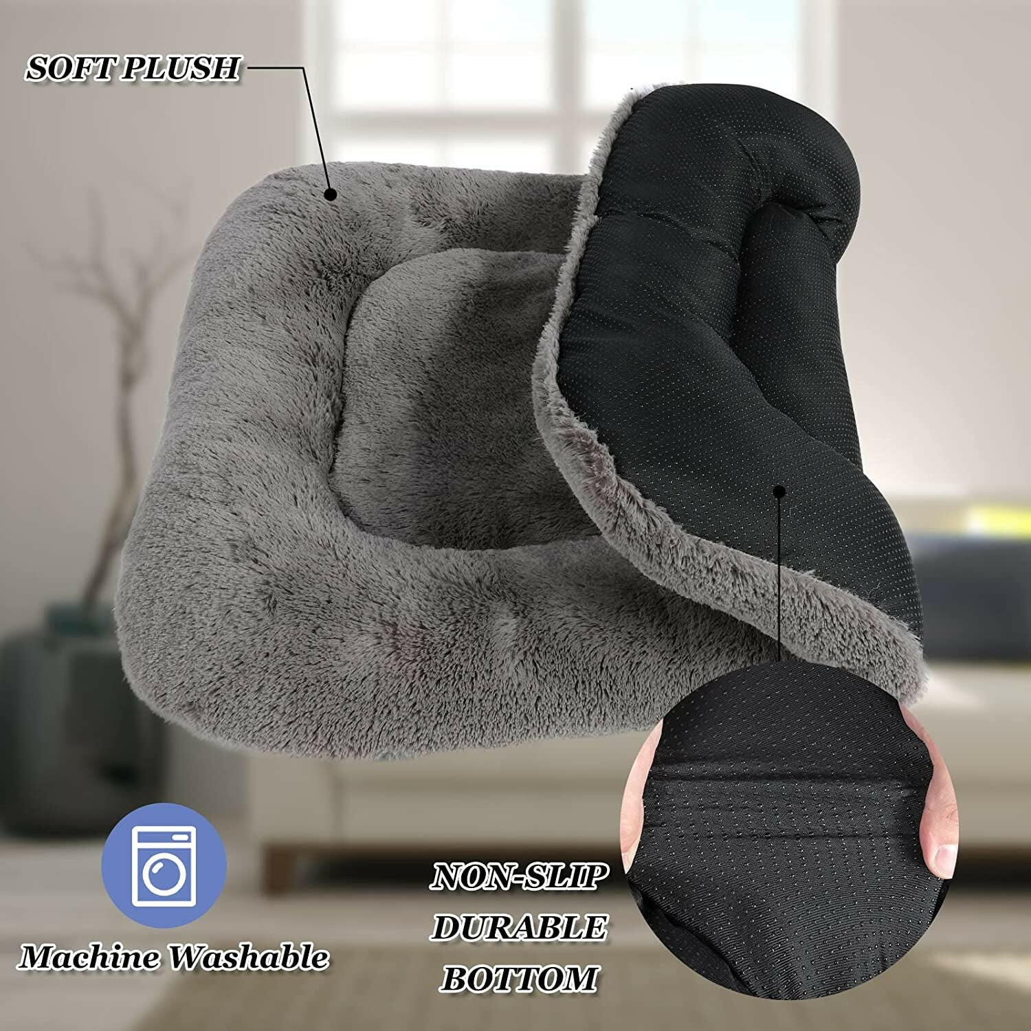 Large Dog Beds for Anxiety - Easy to Clean & Comforting - Image 6