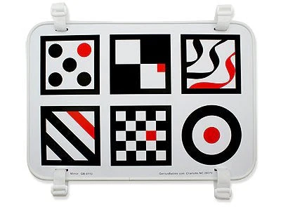 Large, Double-Sided Baby Mirror with High Contrast Images - Image 2