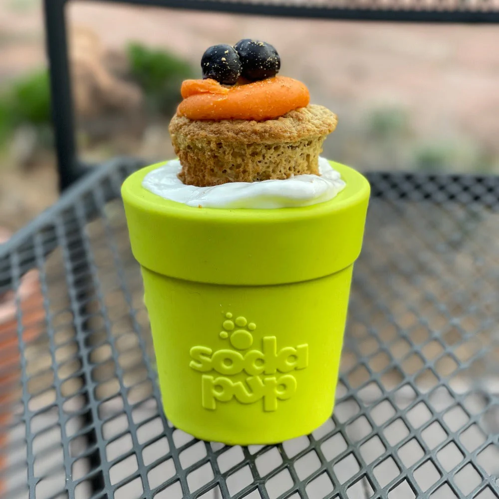 Large Flower Pot eCup Dog Treat Dispenser | Durable USA-Made Enrichment Toy | SodaPup - Image 10