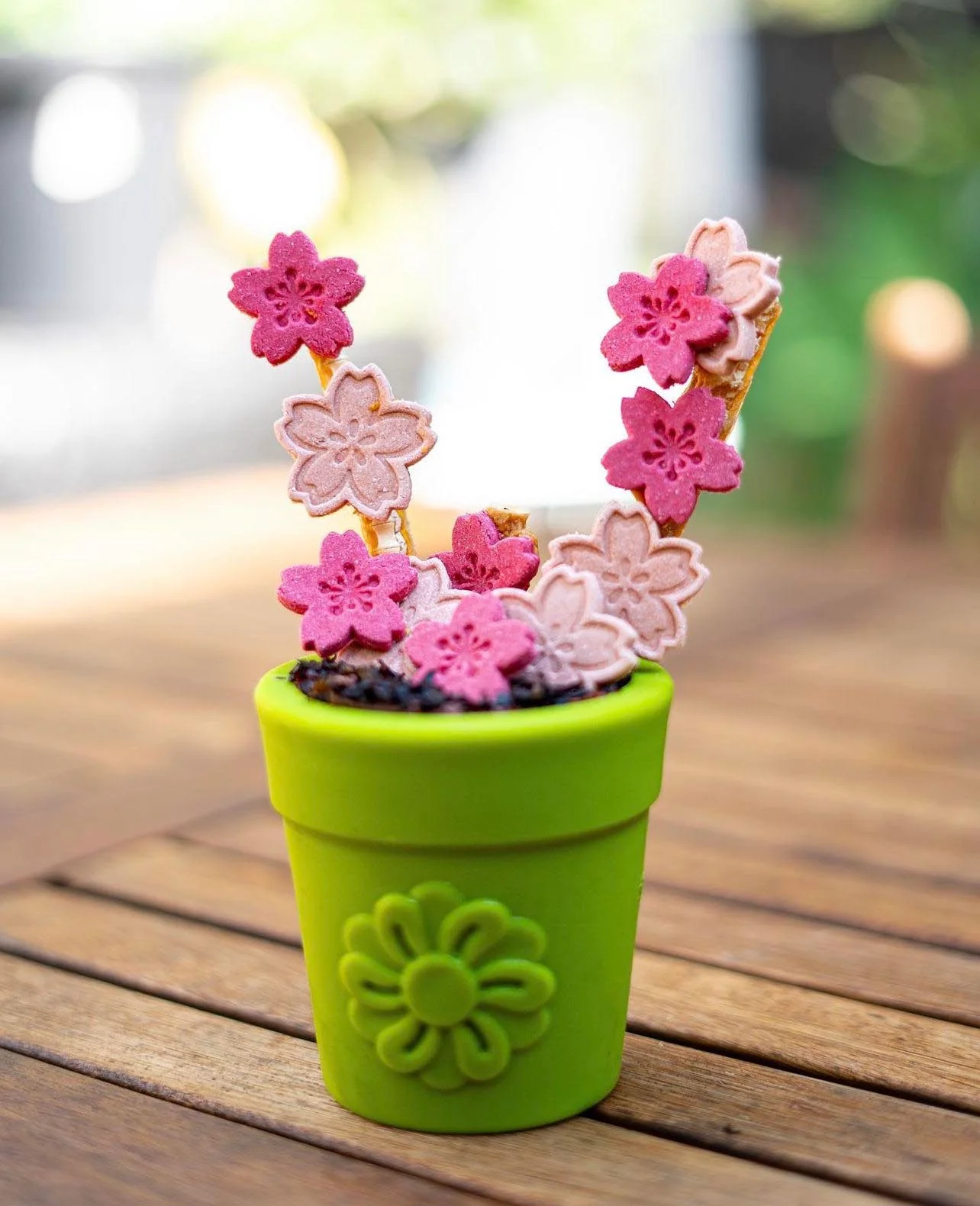Large Flower Pot eCup Dog Treat Dispenser | Durable USA-Made Enrichment Toy | SodaPup - Image 14