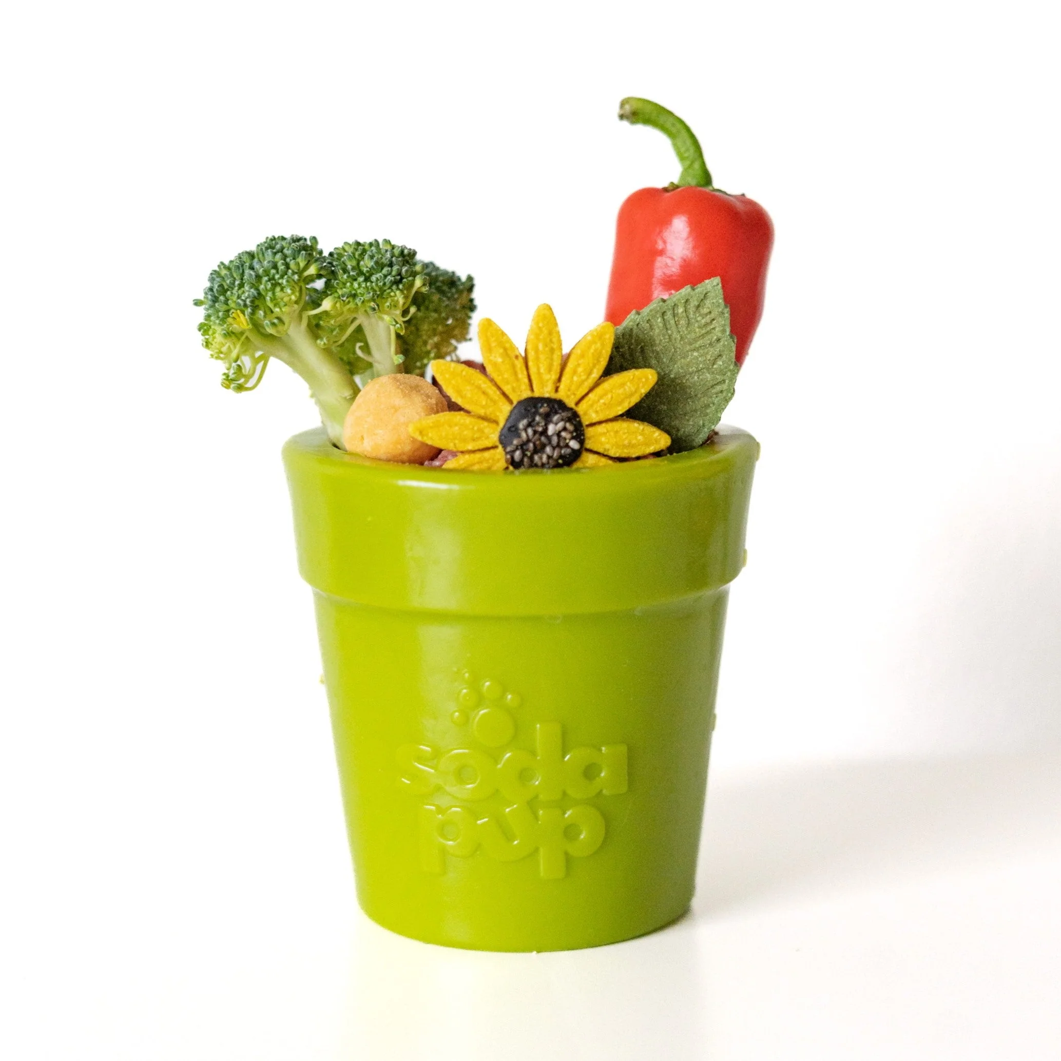 Large Flower Pot eCup Dog Treat Dispenser | Durable USA-Made Enrichment Toy | SodaPup - Image 8