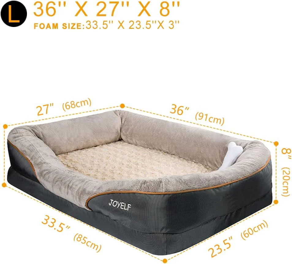 Large Memory Foam Dog Bed - Image 2