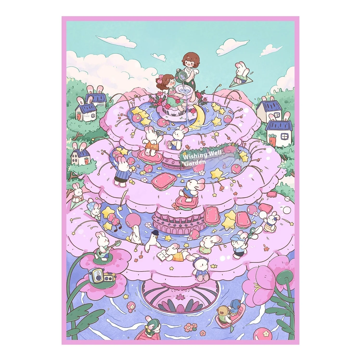 Large Miniature Scene Cute Toy 3d Stereo Hand Ledger Sticker - Image 3