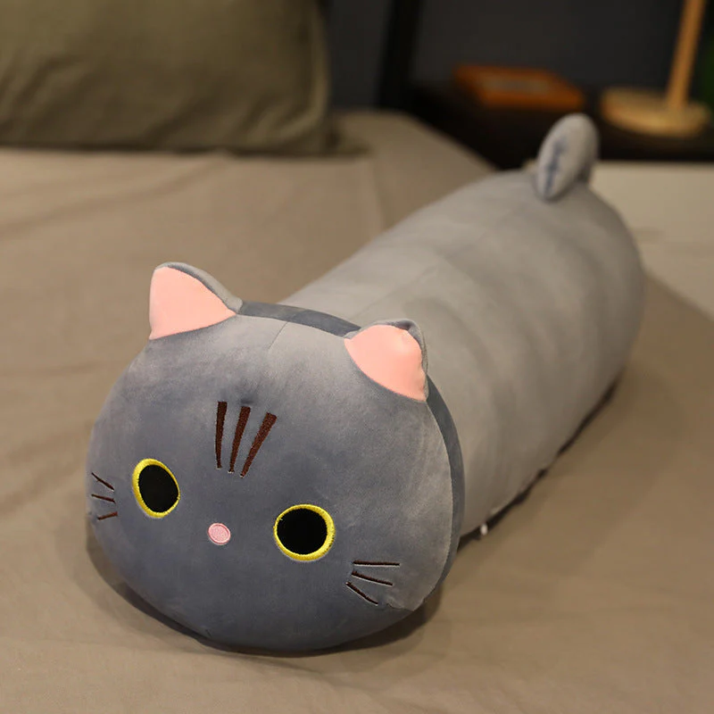 Large Size Cartoon Cat Plush Toys Stuffed Cloth Doll Long Animal Pillow Cushion - Image 14