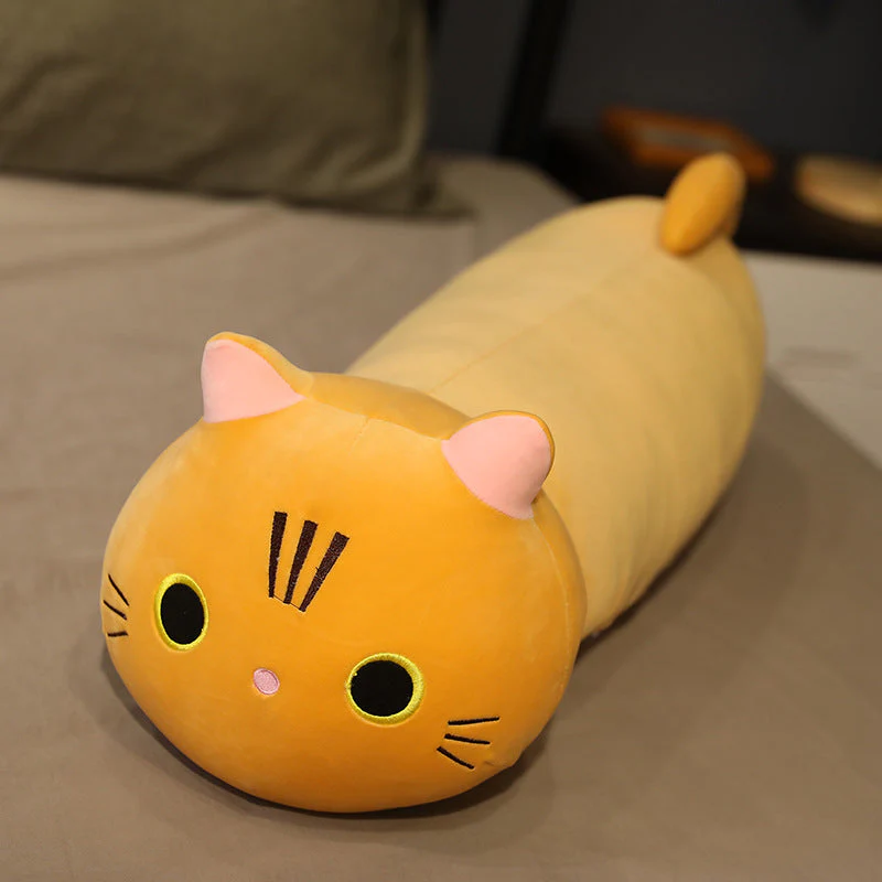 Large Size Cartoon Cat Plush Toys Stuffed Cloth Doll Long Animal Pillow Cushion - Image 7