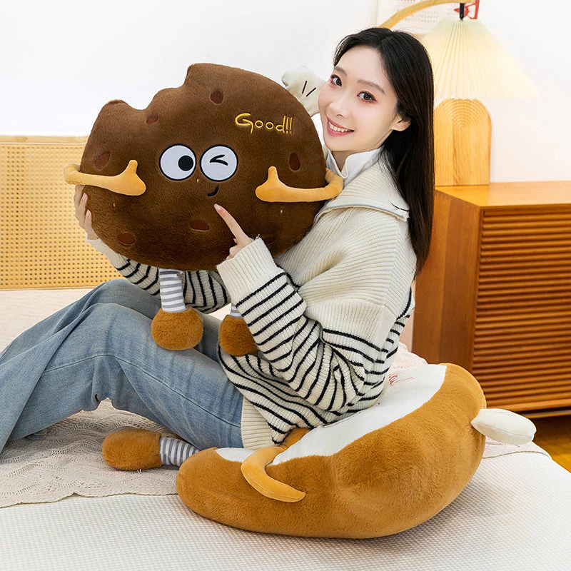 Large Waist Cushion Nap Pillow A Plush Toast Toy - Image 3
