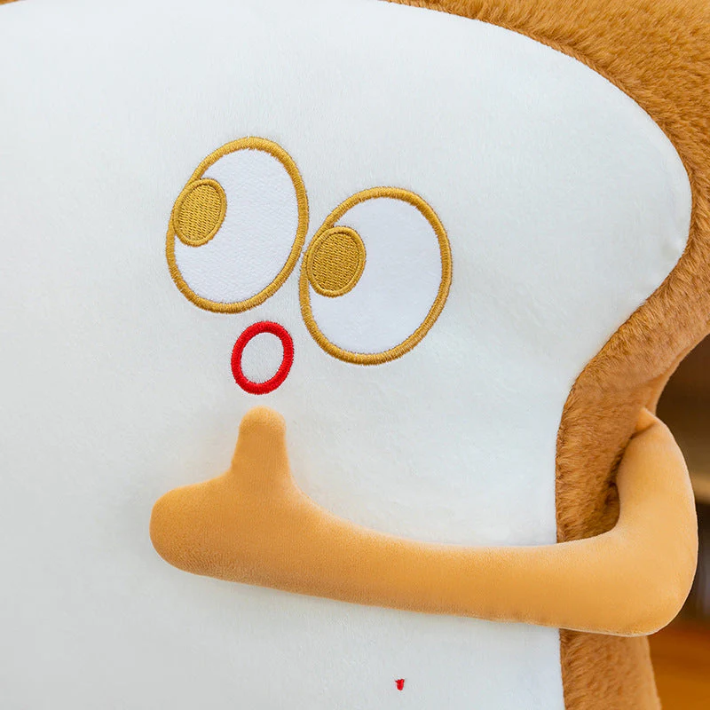 Large Waist Cushion Nap Pillow A Plush Toast Toy - Image 4