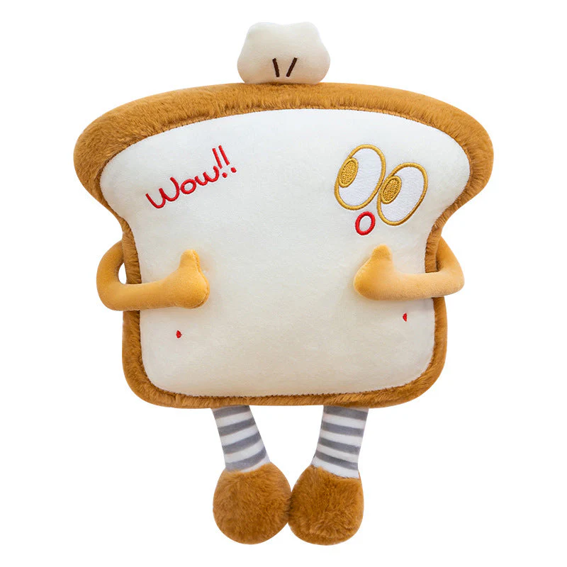 Large Waist Cushion Nap Pillow A Plush Toast Toy - Image 5