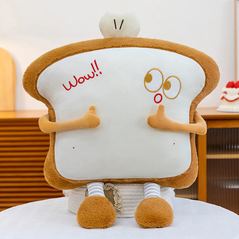 Large Waist Cushion Nap Pillow A Plush Toast Toy - Image 6
