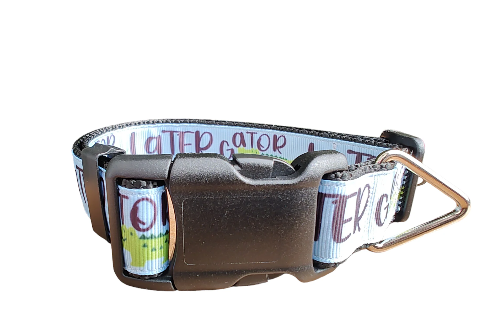 Later Gator Black Nylon Dog Collar MD, LG, XL, Leash - Image 5