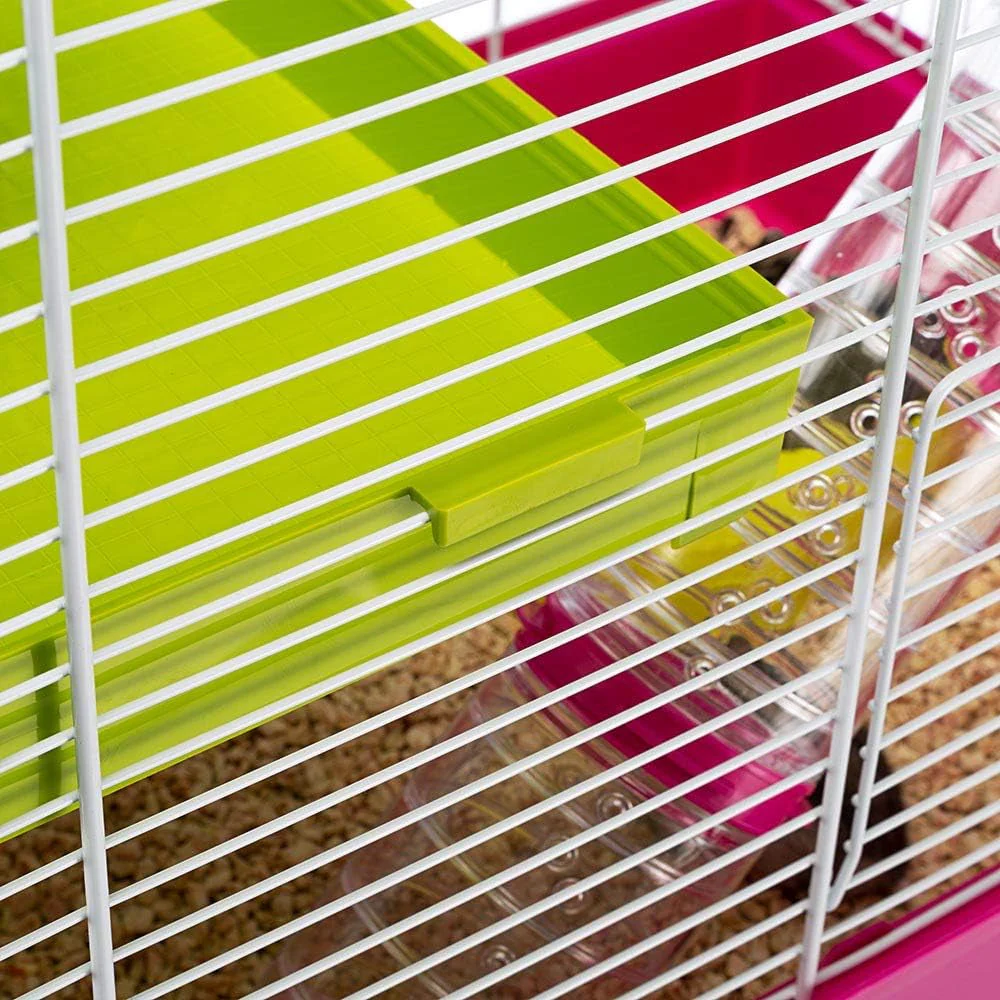 Laura Small Hamster Cage | Fun & Interactive Cage Measures 18.11L X 11.61W X 14.8H & Includes All Accessories - Image 11