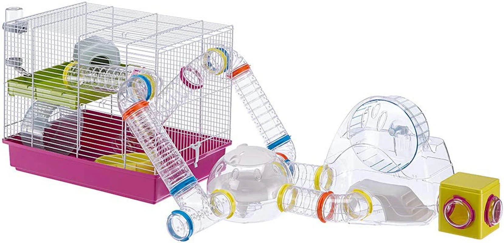 Laura Small Hamster Cage | Fun & Interactive Cage Measures 18.11L X 11.61W X 14.8H & Includes All Accessories - Image 14