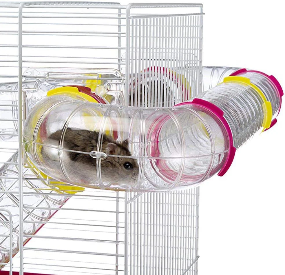 Laura Small Hamster Cage | Fun & Interactive Cage Measures 18.11L X 11.61W X 14.8H & Includes All Accessories - Image 7