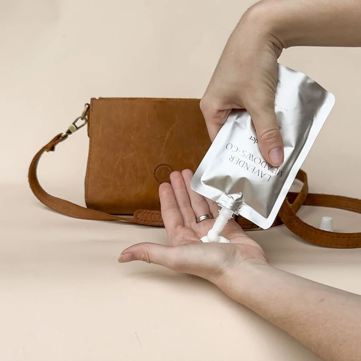 Lavender Body Cream Purse Pouch - Image 2