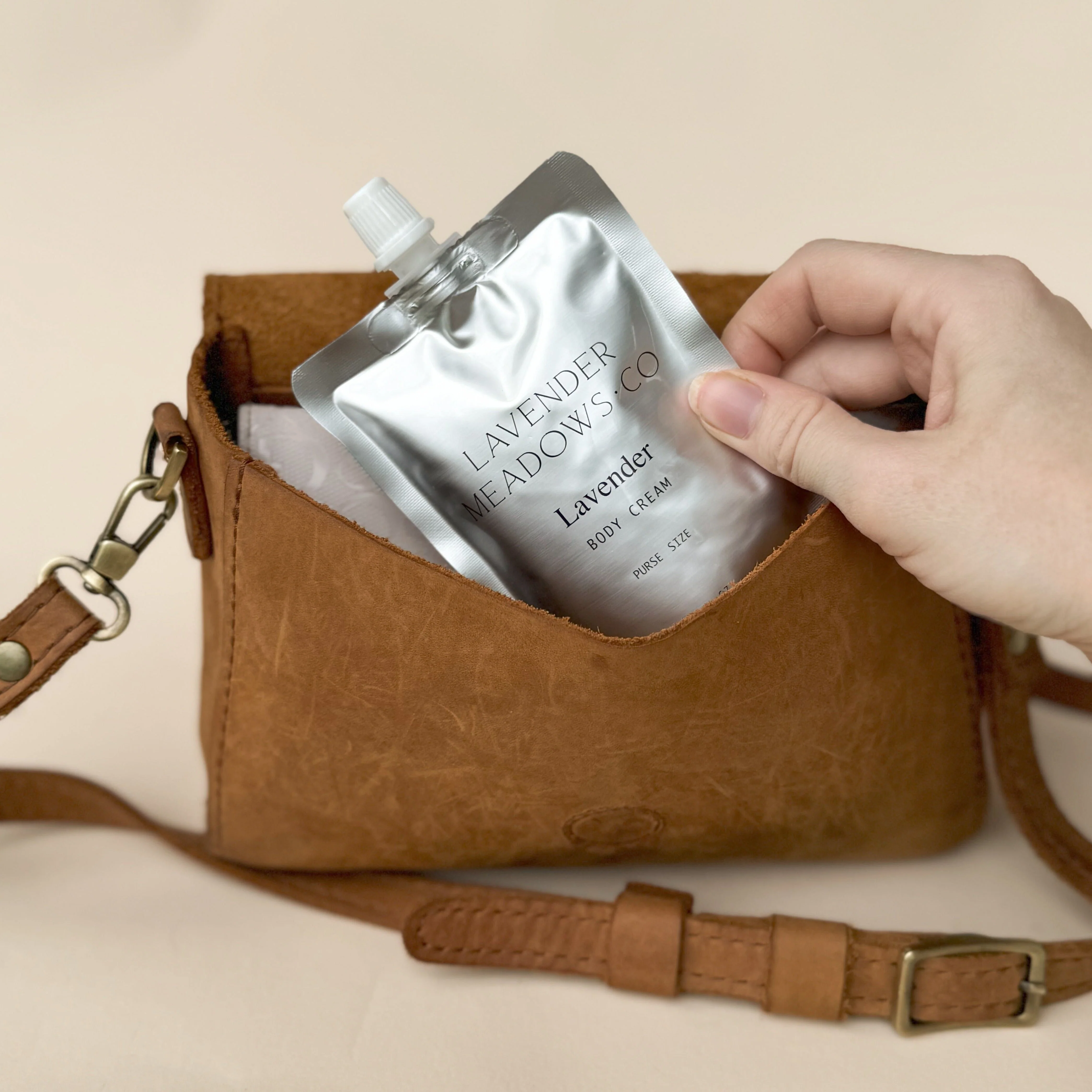 Lavender Body Cream Purse Pouch - Image 4