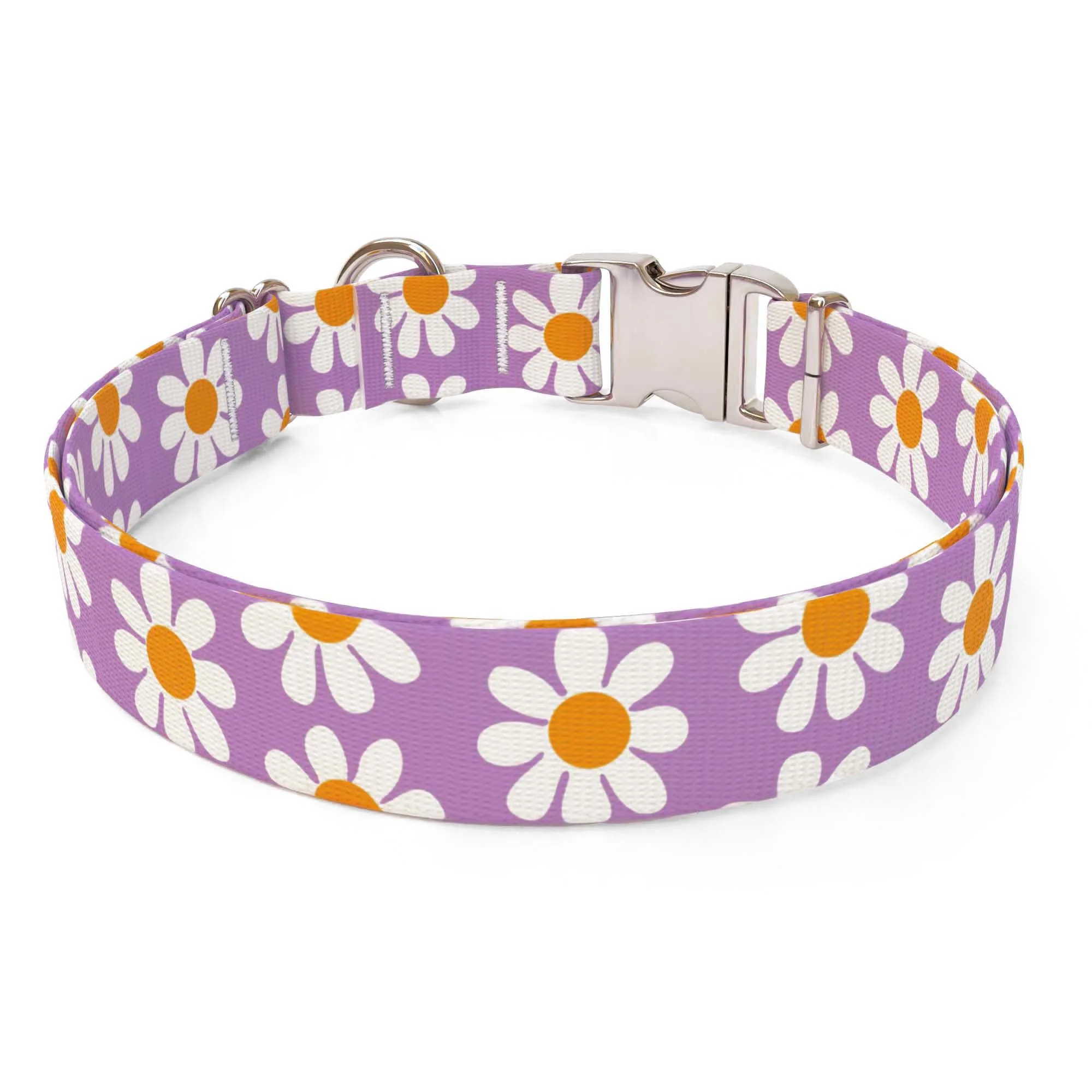 Lavender Daisy Dog Collar - Image 2