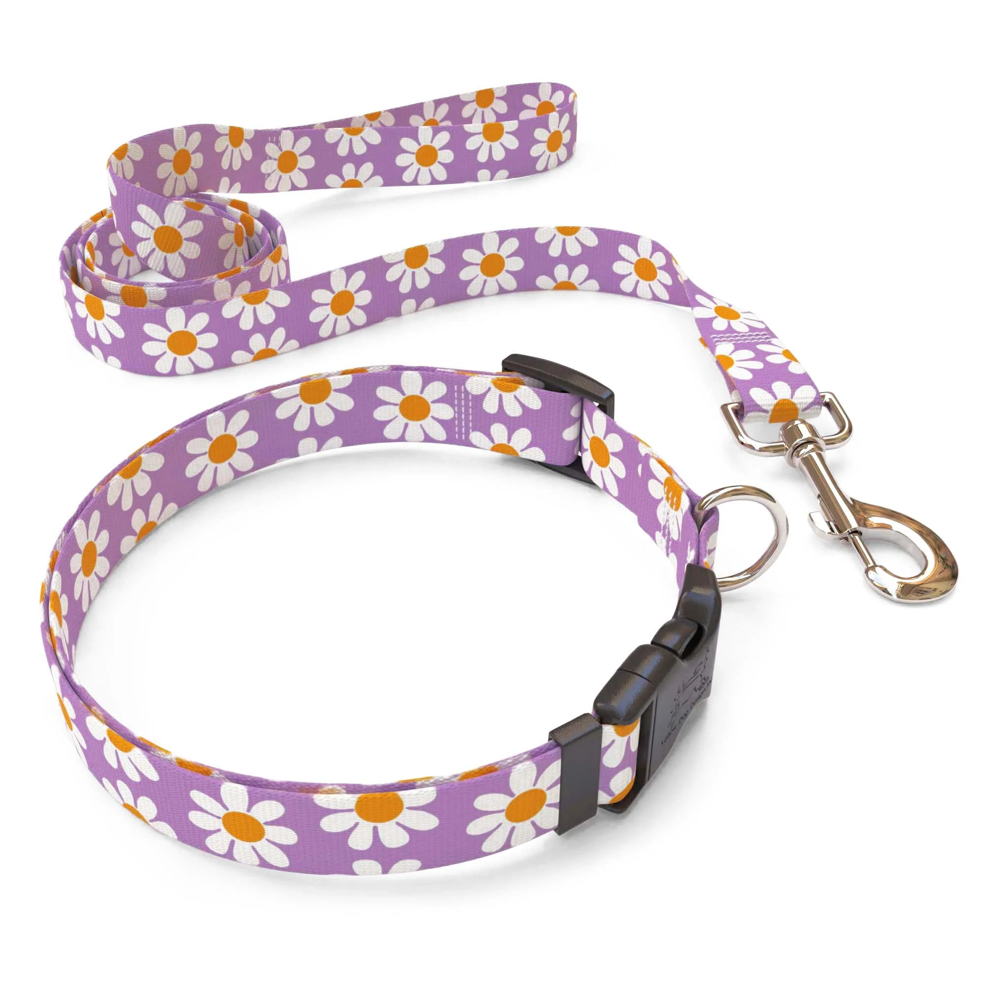 Lavender Daisy Dog Collar - Image 4