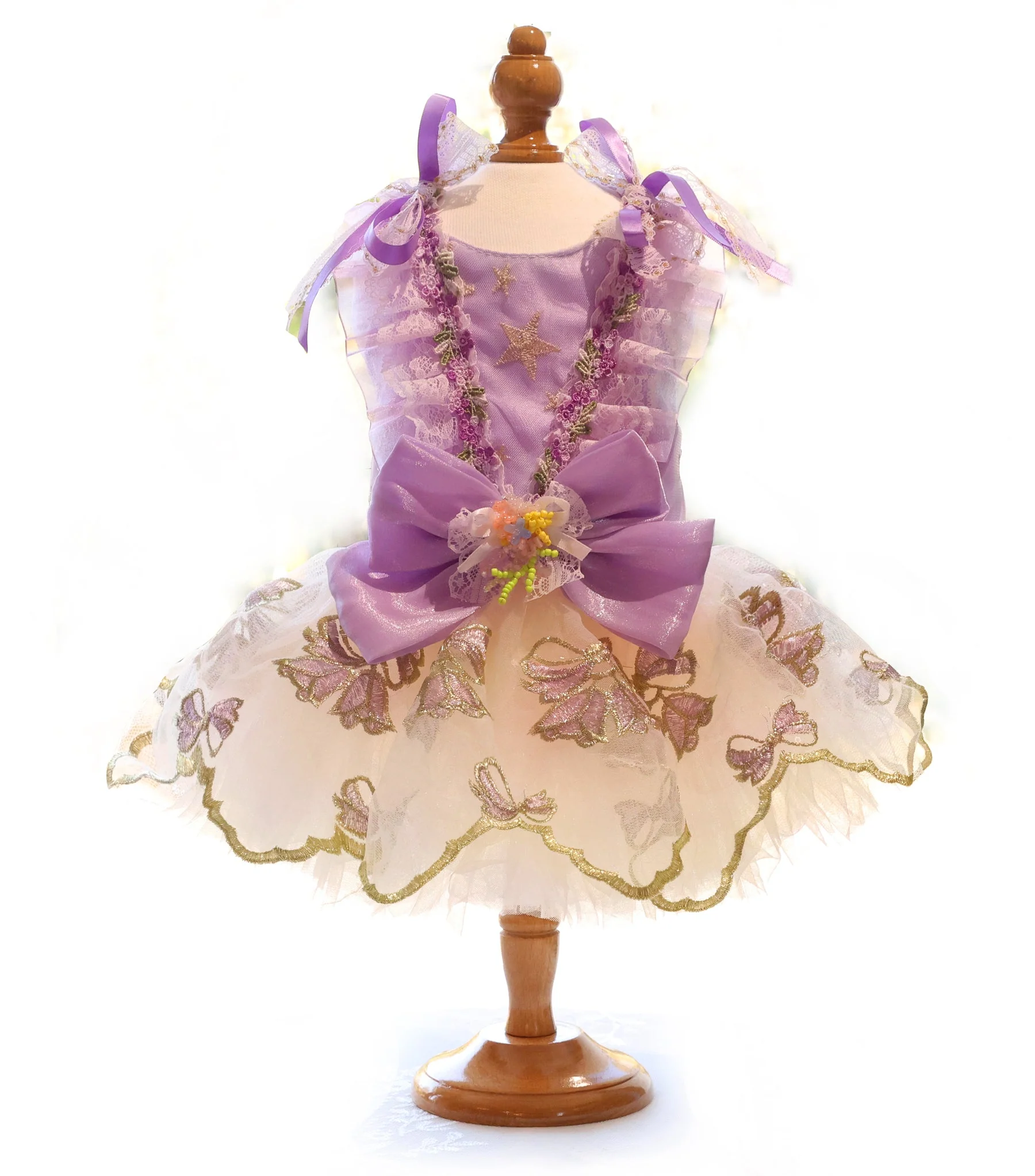 Lavender Star Princess Dog Dress - Image 3