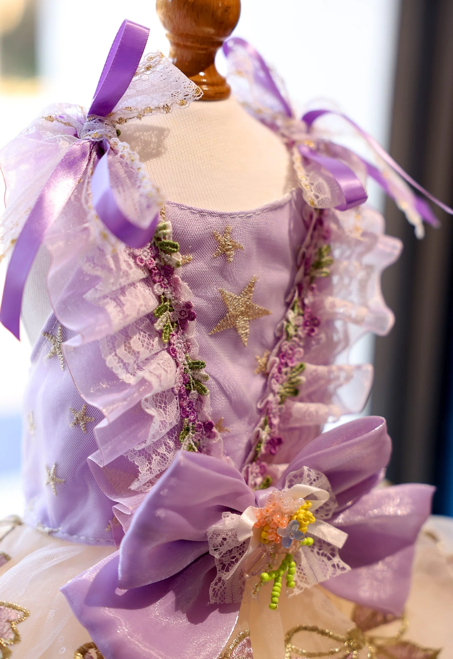 Lavender Star Princess Dog Dress - Image 4