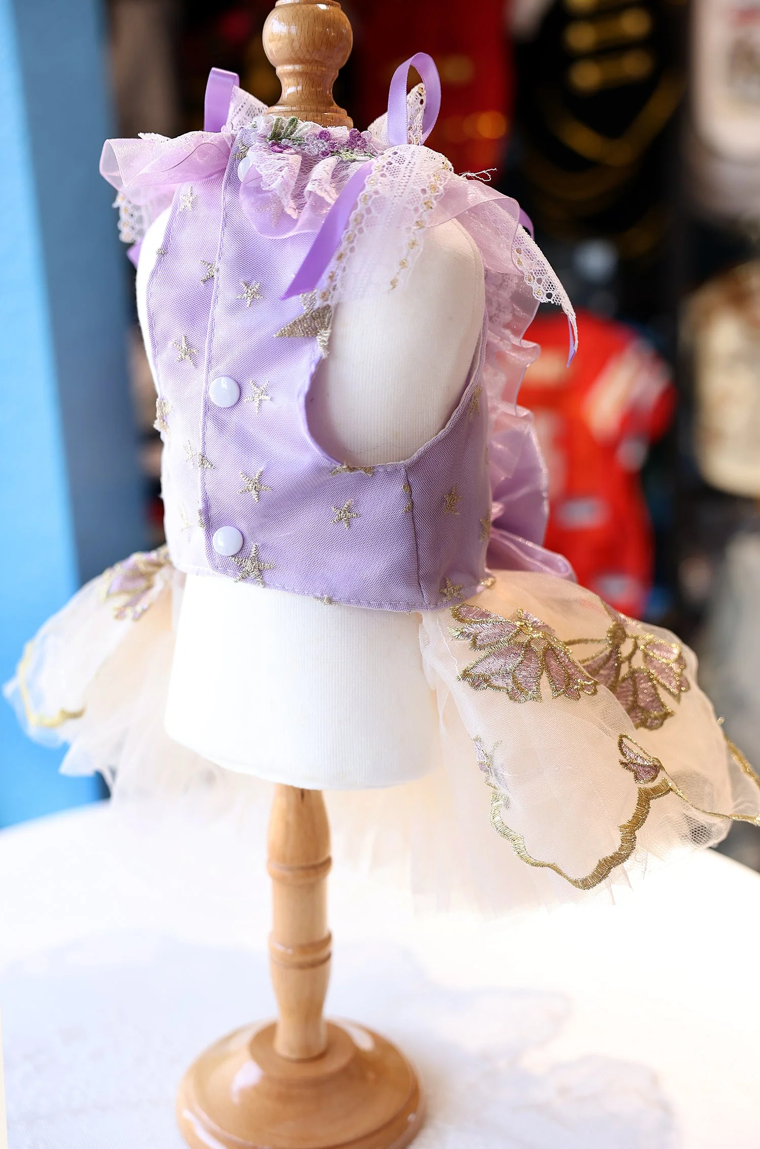Lavender Star Princess Dog Dress - Image 5