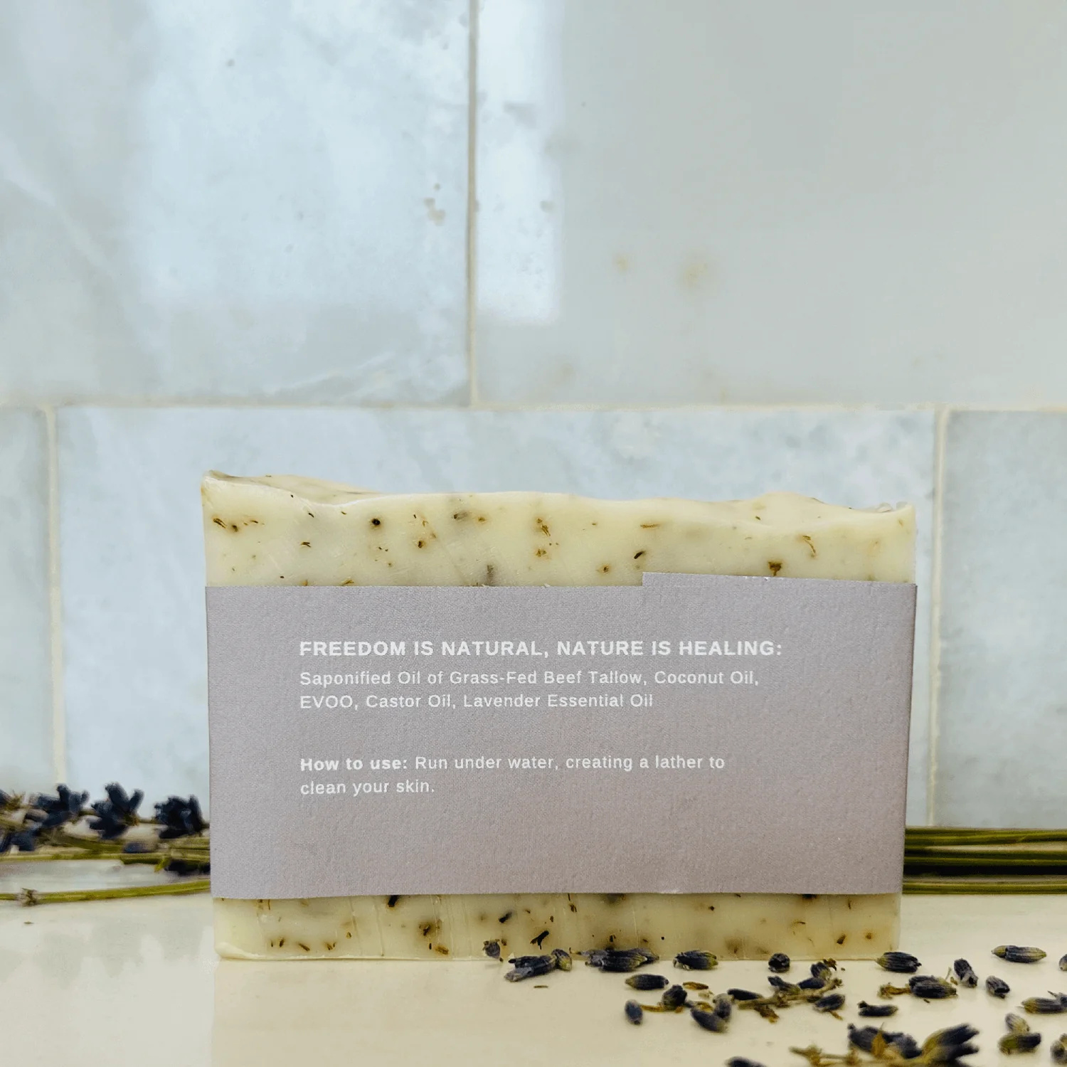 Lavender Tallow Soap Bar - Image 2