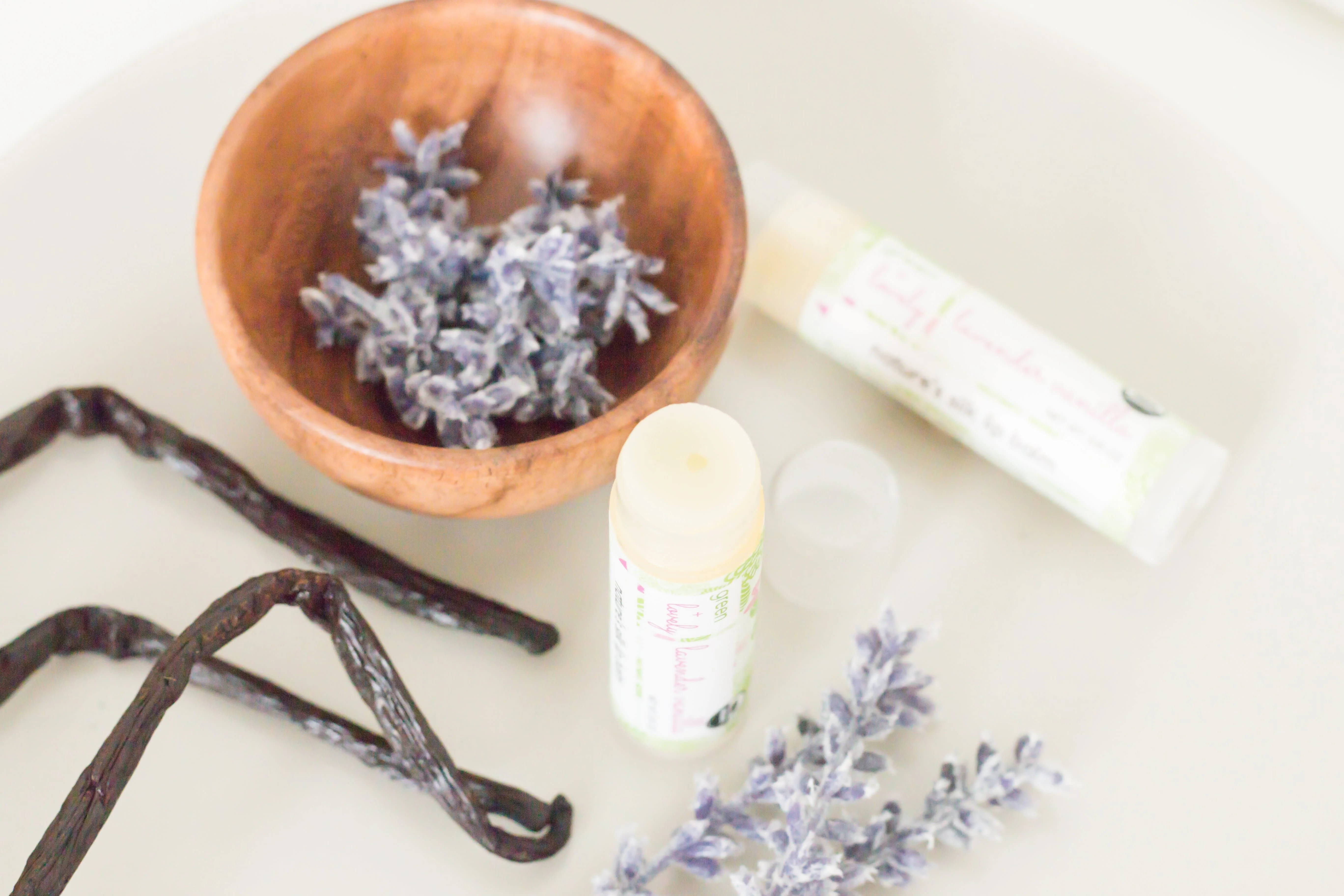Lavender Vanilla ///  Organic Lip Balm Butter for Intense Moisture - Beauty Gift - Image 2