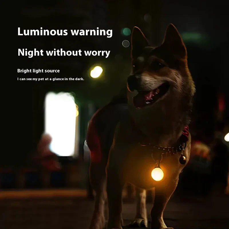 Led Luminous Dog Cat Collar Glowing Pendant Pet Leads Glow Accessories Bright Necklace Luminous Collar Night Safety Decoration - Image 3