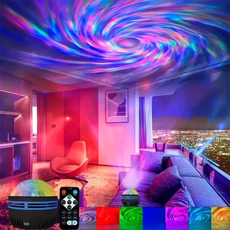 LED NightLights Galaxy Projector Remote Control 5V USB Rechargeable Starry Sky Lamp DMX Sound Active 7 Modes for Kids Room Decor - Image 7