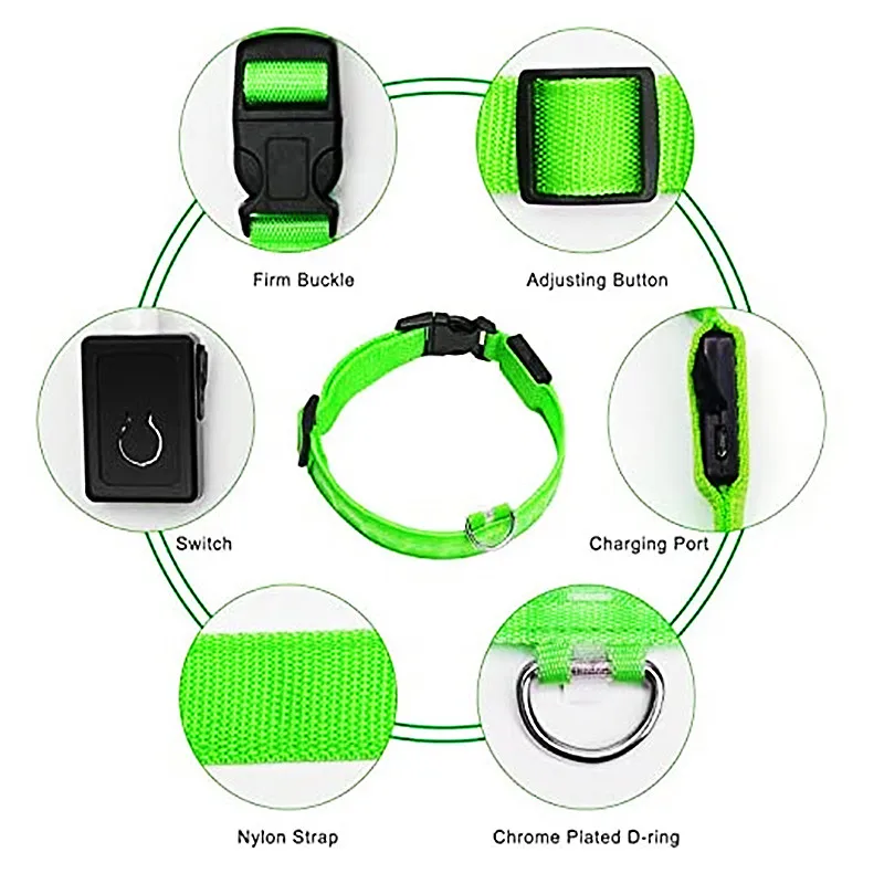 LED Pet Dog Collar for Night Safety | Bright USB Rechargeable - Image 13