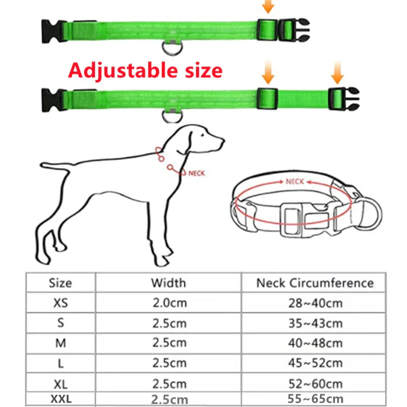 LED Pet Dog Collar for Night Safety | Bright USB Rechargeable - Image 20