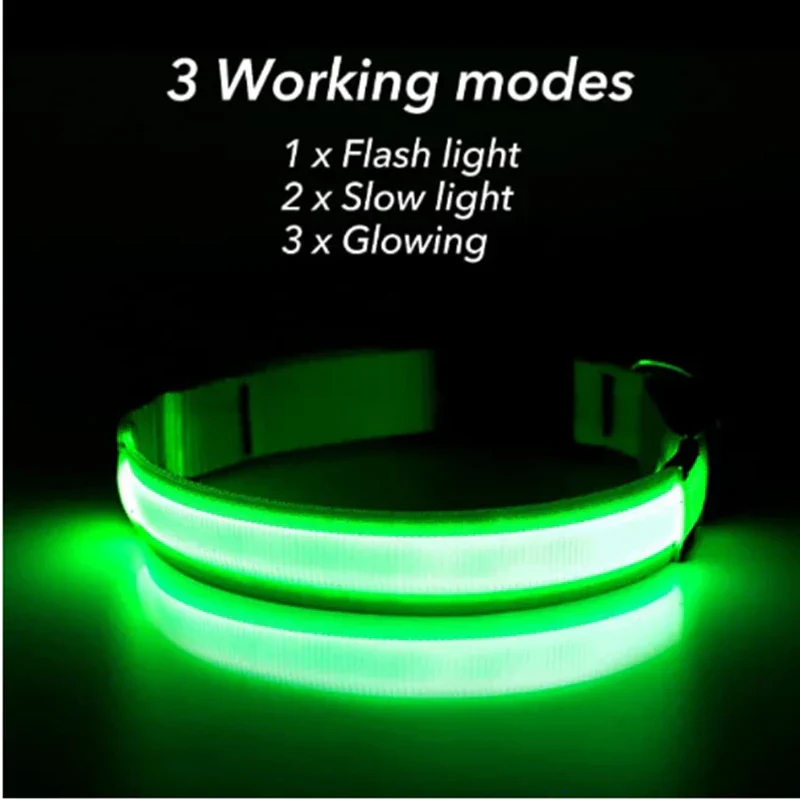 LED Pet Dog Collar for Night Safety | Bright USB Rechargeable - Image 23