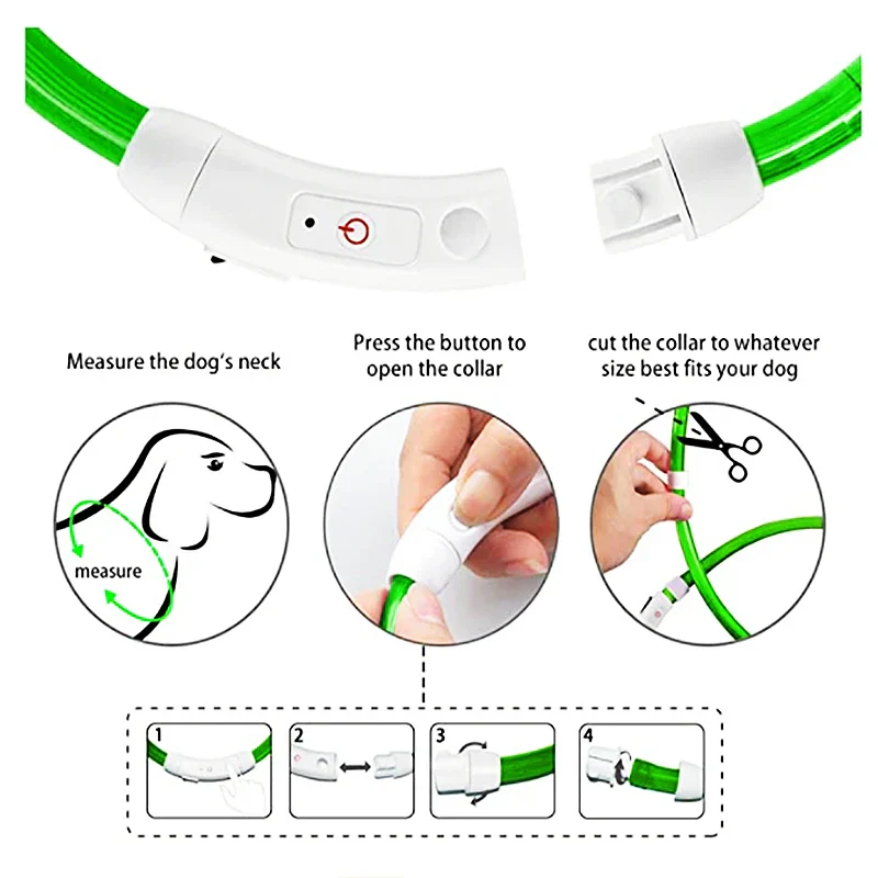 LED Pet Dog Collar for Night Safety | Bright USB Rechargeable - Image 33