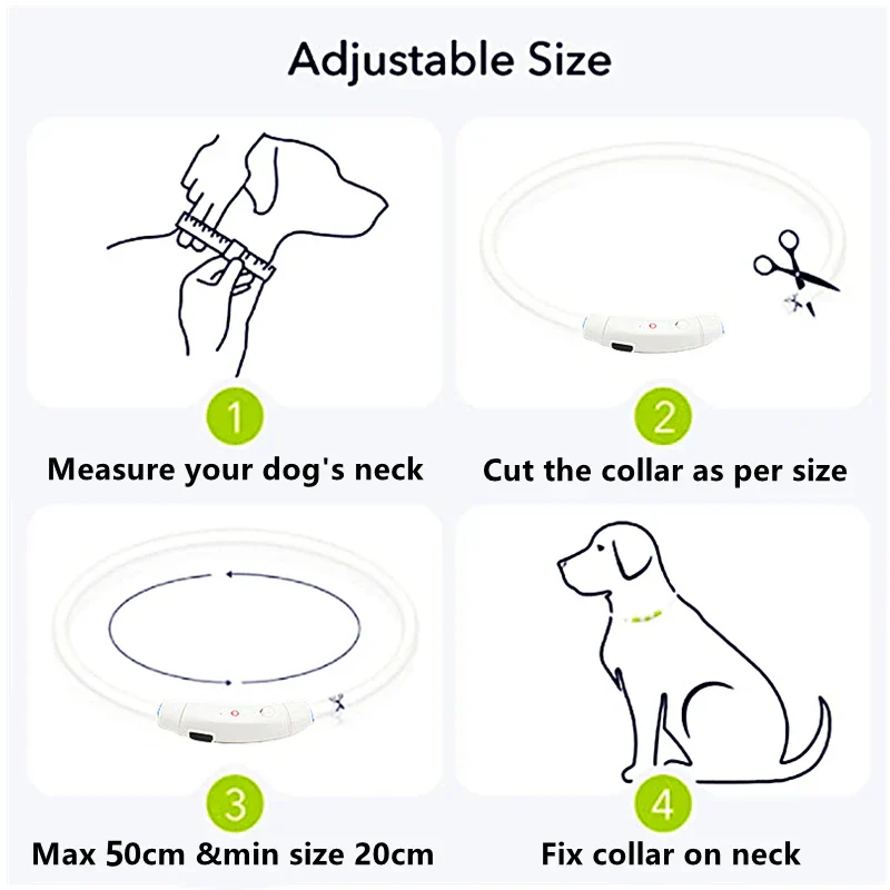 LED Pet Dog Collar for Night Safety | Bright USB Rechargeable - Image 35