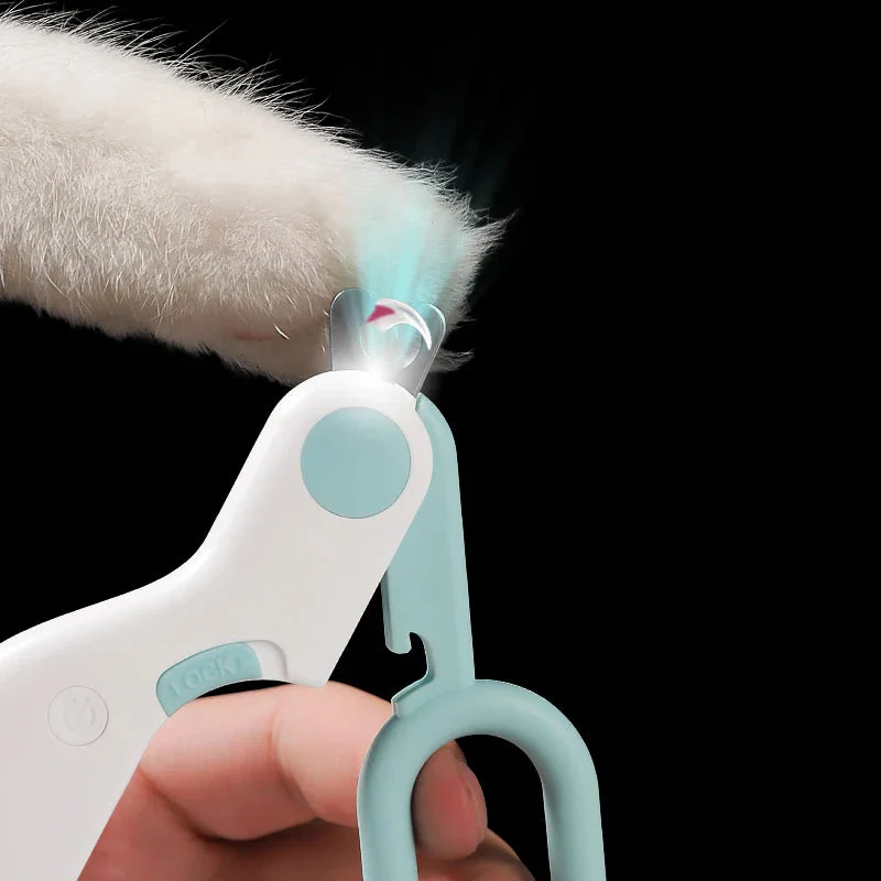 LED Pet Nail Clipper – Cat & Dog Claw Trimmer with Safety Lock - Image 4