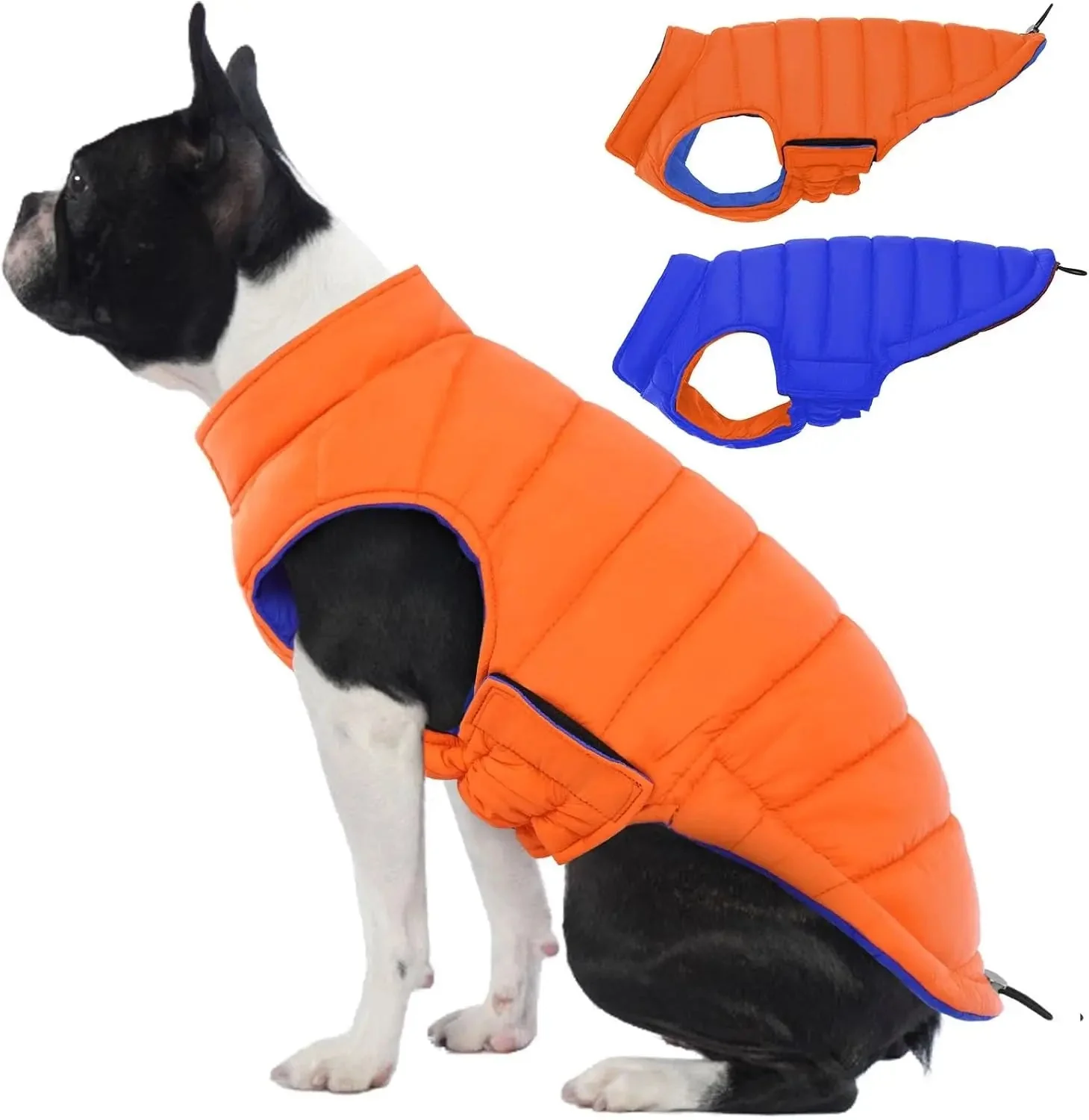 Lelepet Waterproof Reversible Dog Coat – Winter Puffer Vest, 2-in-1, XS-3X - Image 13
