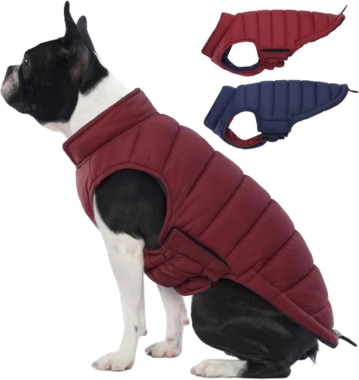 Lelepet Waterproof Reversible Dog Coat – Winter Puffer Vest, 2-in-1, XS-3X - Image 15