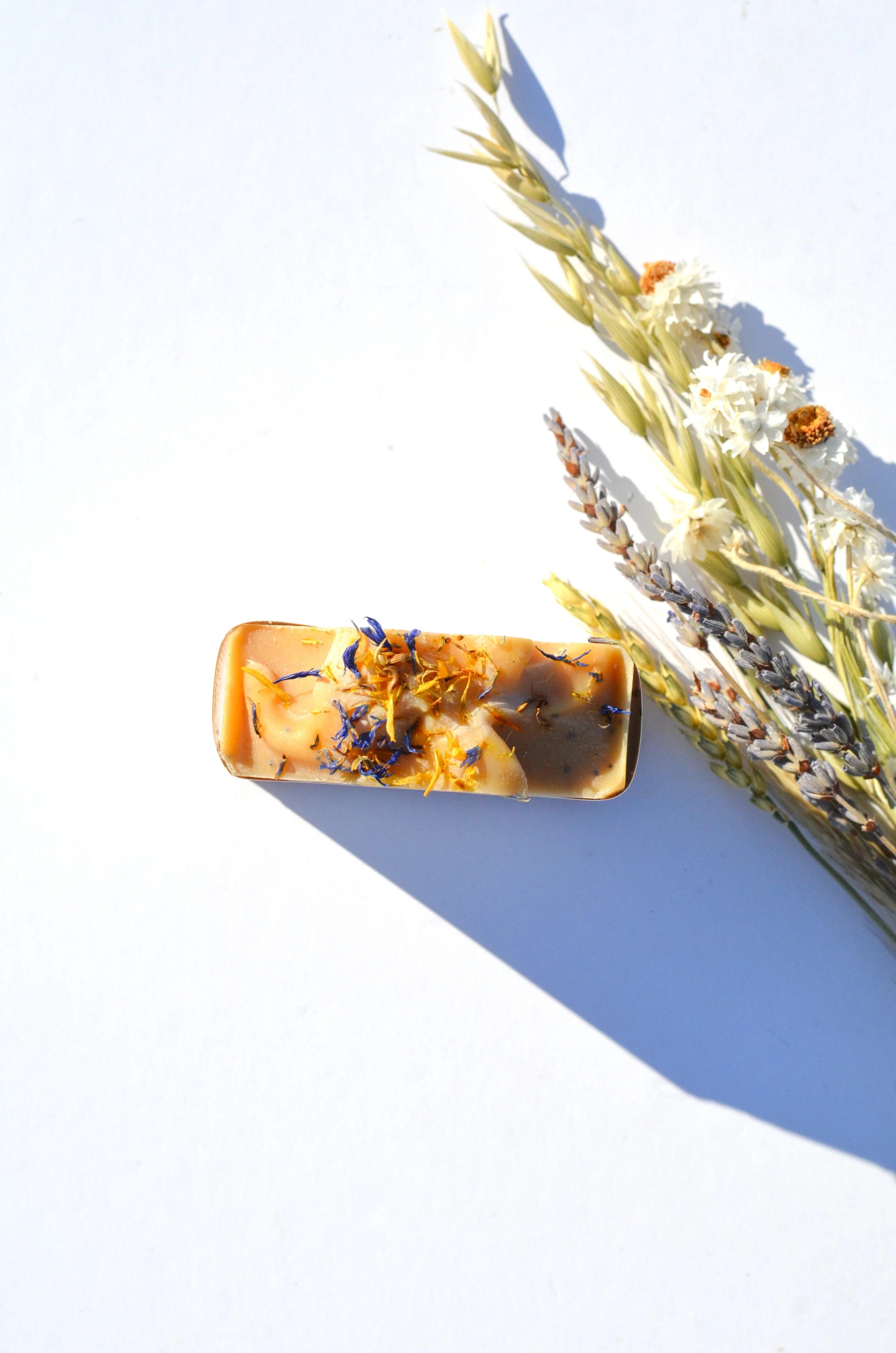 Lemon + Honey + Poppy Seed Handmade Tallow and Goat Milk Soap Bar - Image 2