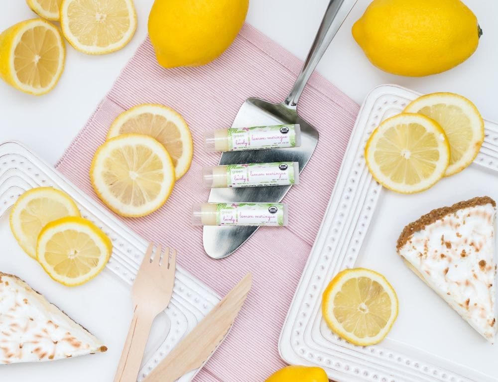 Lemon Meringue /// Organic Lip Balm Butter for Intense Moisture - Beauty Gift - Image 3