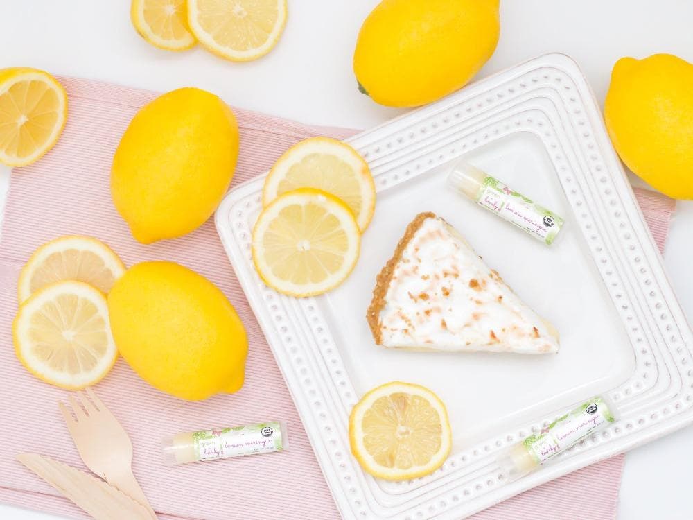 Lemon Meringue /// Organic Lip Balm Butter for Intense Moisture - Beauty Gift - Image 4
