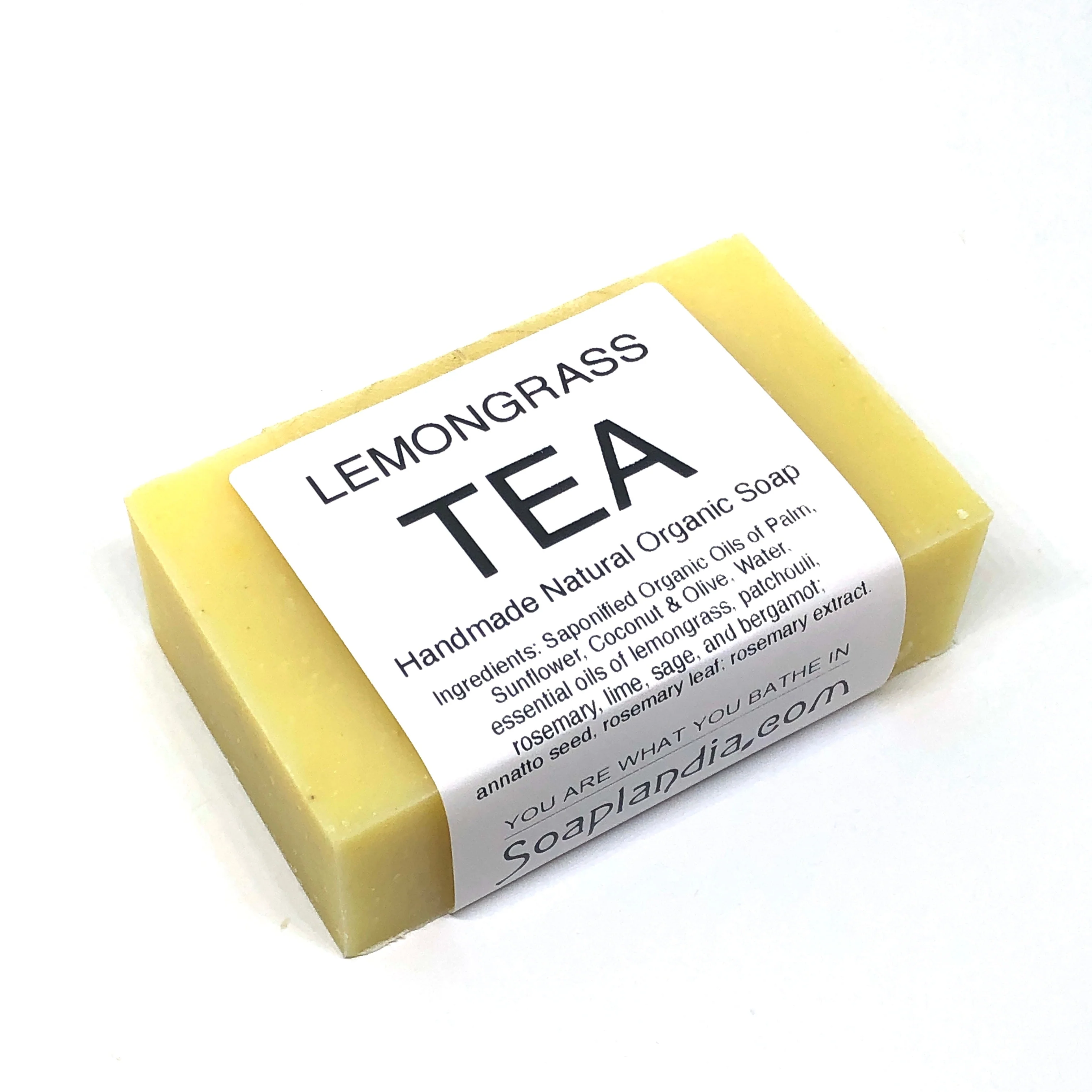 Lemongrass Tea Bar Soap, Organic - Image 2