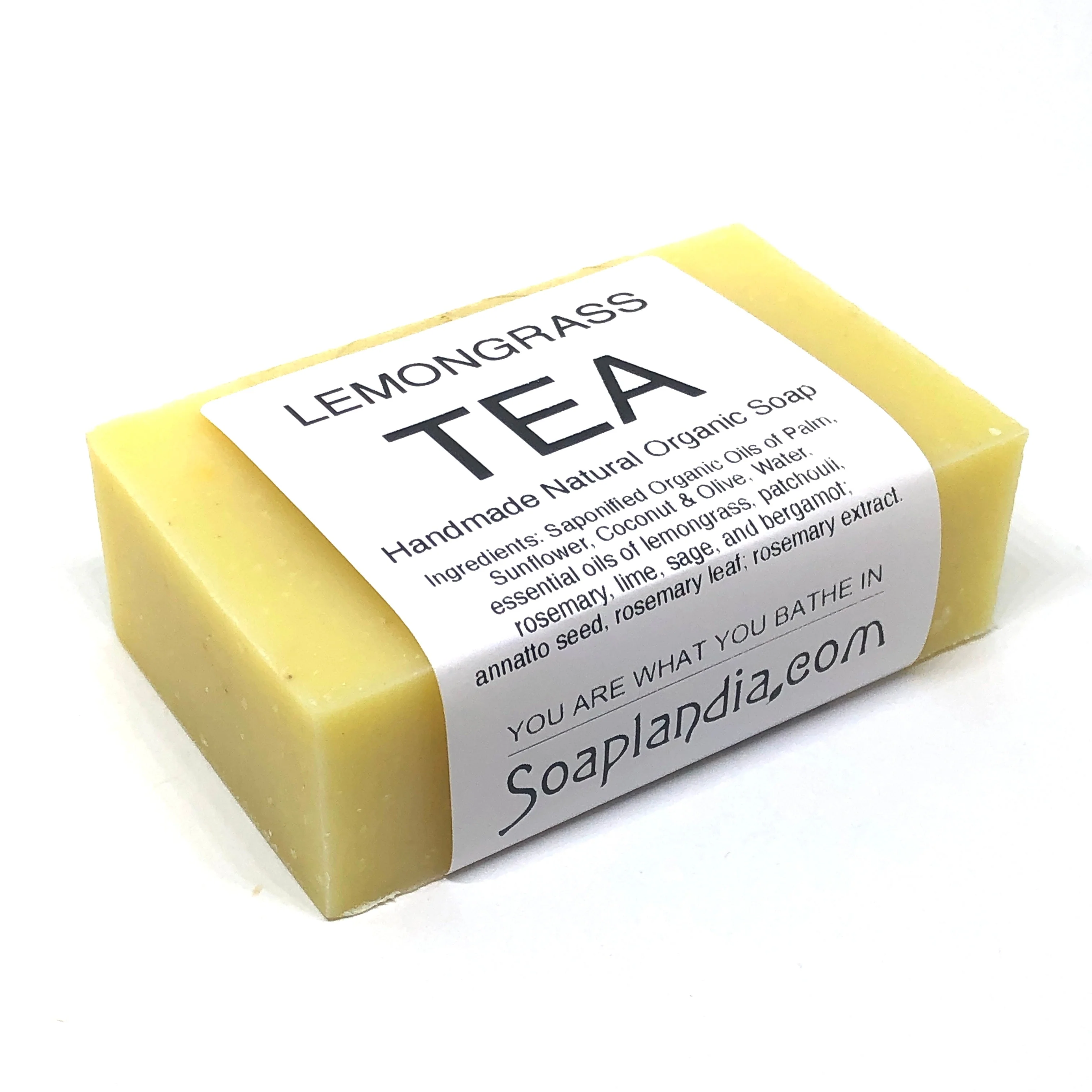 Lemongrass Tea Bar Soap, Organic - Image 3