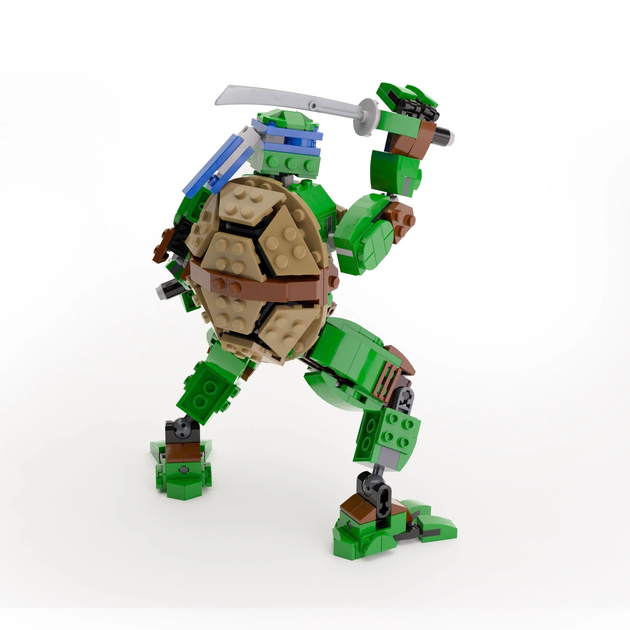 Leonardo - Custom TMNT Figure made using LEGO parts - B3 Customs - Image 2