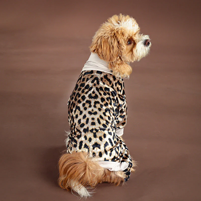Leopard Dog Pajamas – Soft, Stretchy & Stylish Sleepwear - Image 3