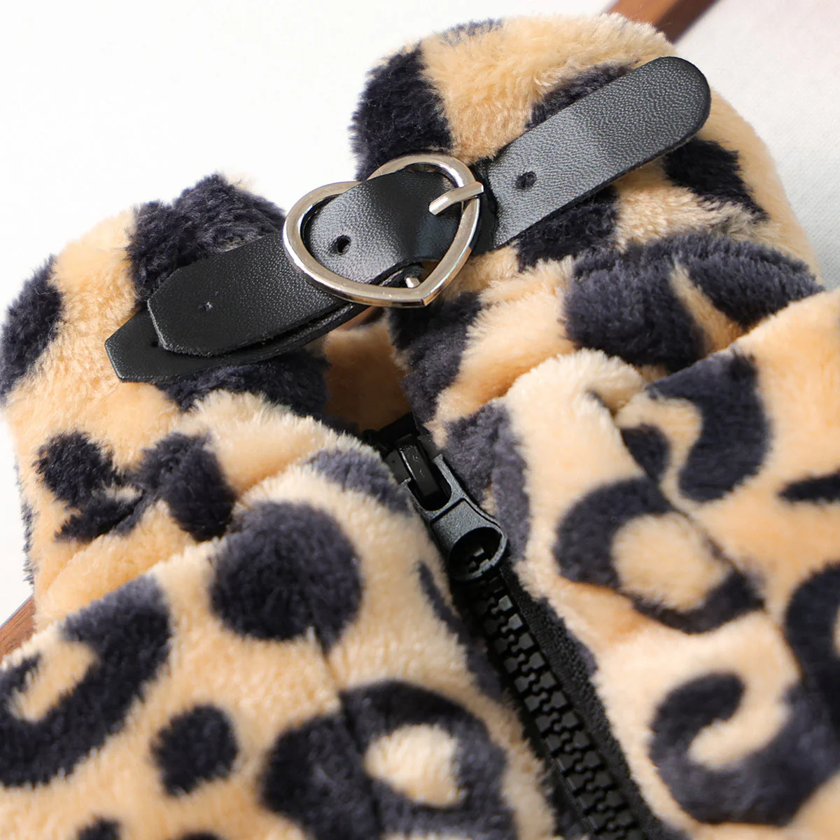 Leopard Plush Dog jacket - Image 2