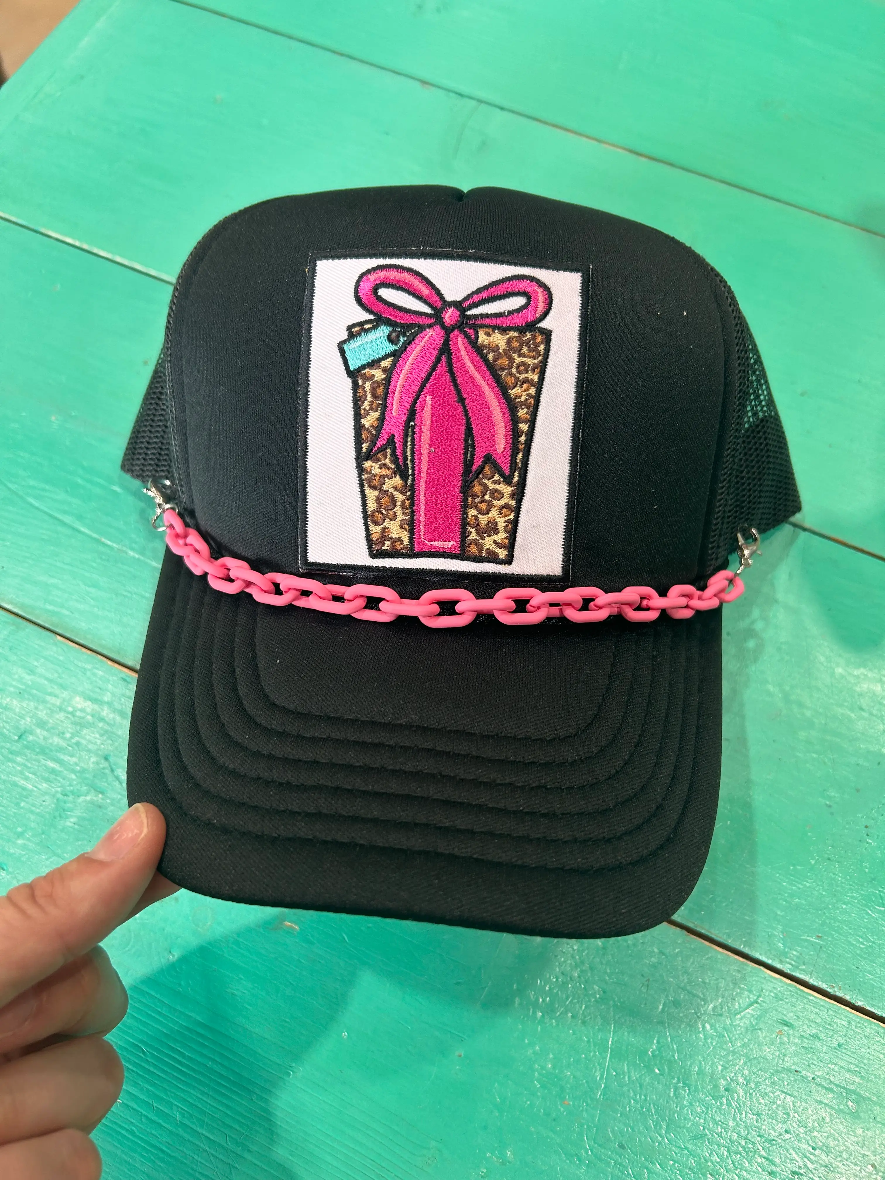 Leopard Present Trucker Hat - Image 2