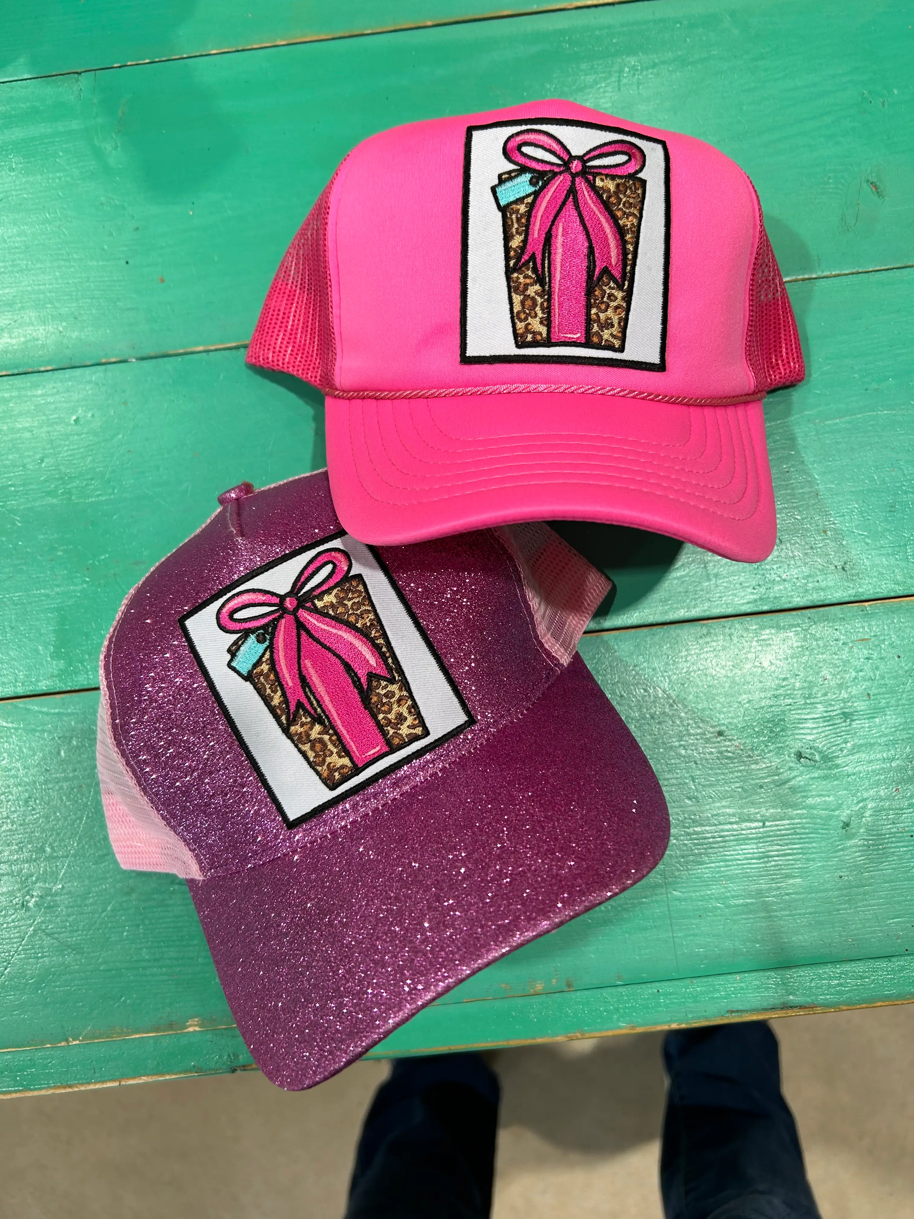 Leopard Present Trucker Hat - Image 3