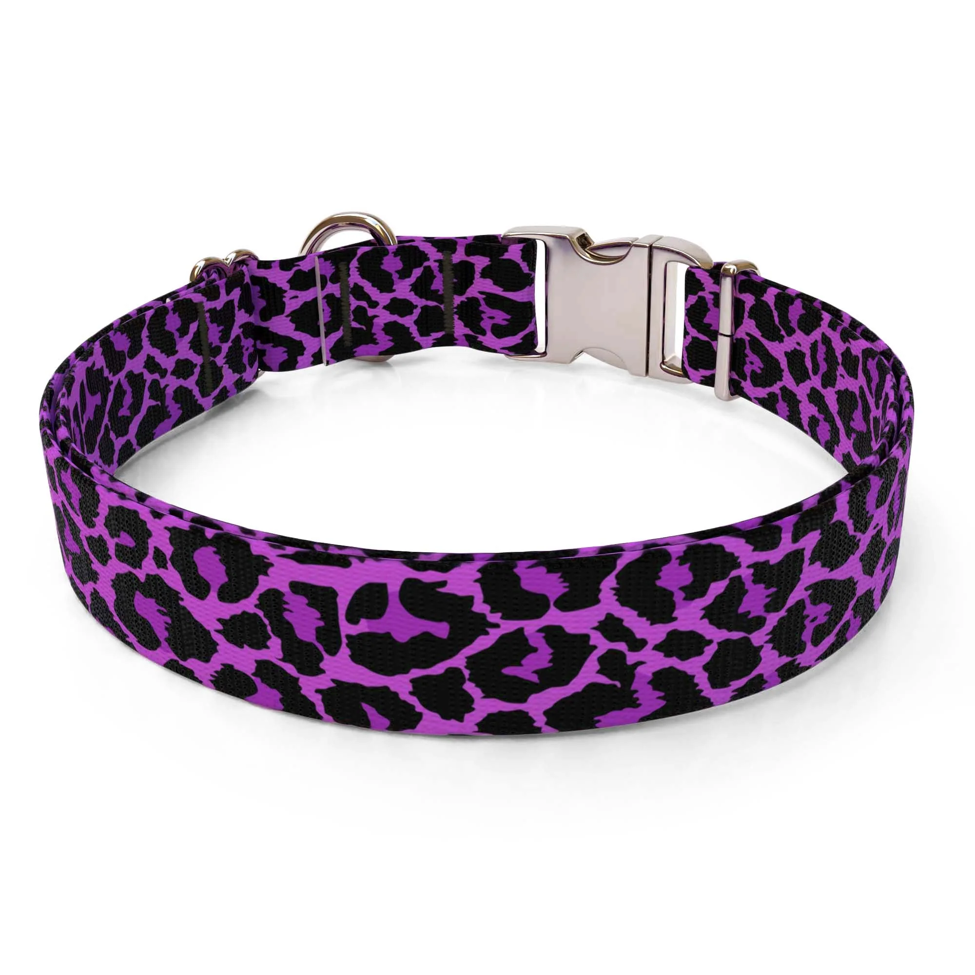 Leopard Purple Dog Collar - Image 2