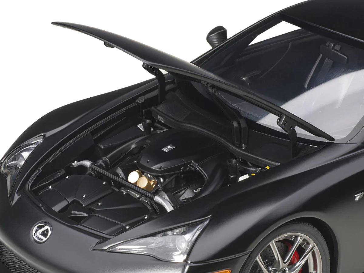 Lexus LFA Matt Black 1/18 Model Car by Autoart - Image 3